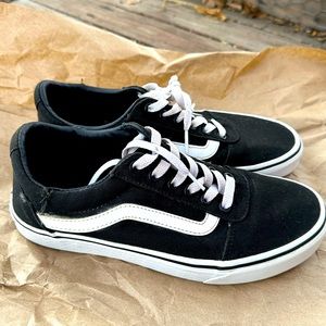 Vans Shoes Womens 8.5 Sneakers Old Skool Skate Casual Canvas Active Sport Black